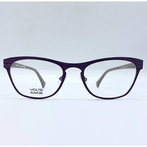 Volte Face Celia 7590 Purple and Grey Eyeglass Frames with Case 52-19-150